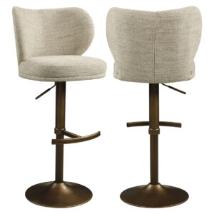 216764 - Bar stool Amely natural softweave swivel