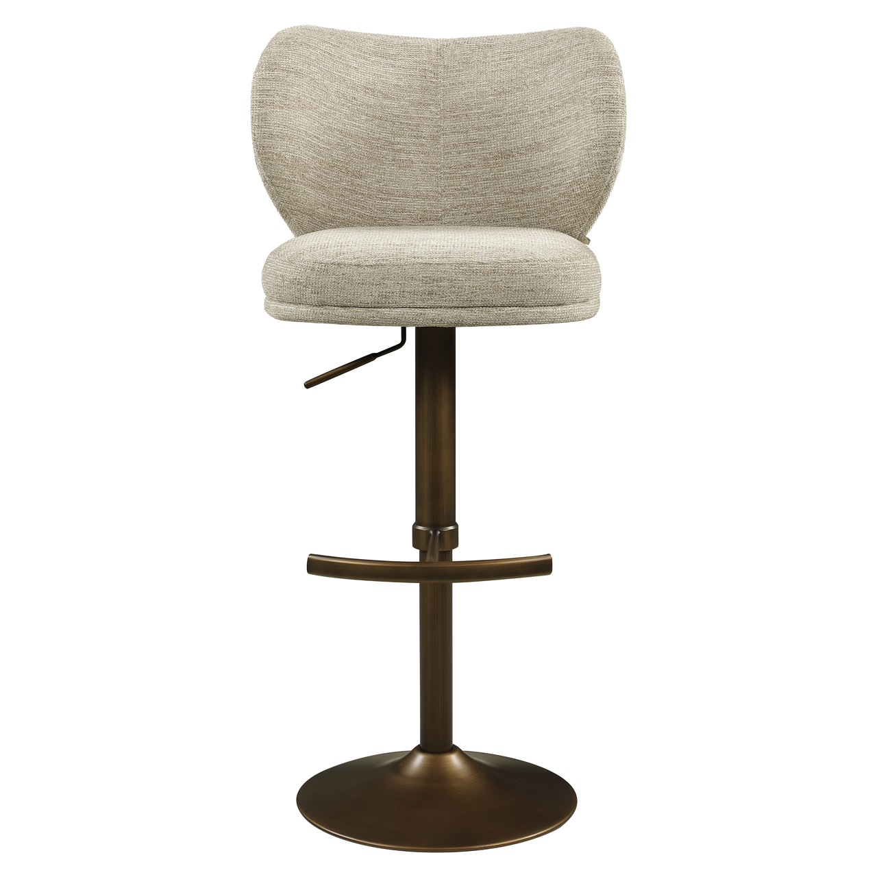 216764 - Bar stool Amely natural softweave swivel
