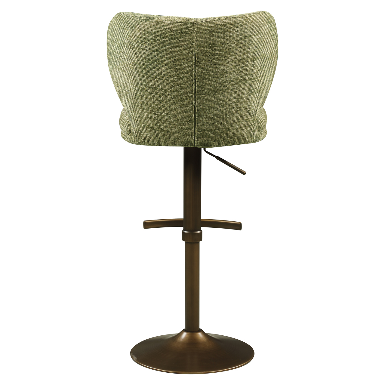 216765 - Bar stool Amely pistache softweave swivel