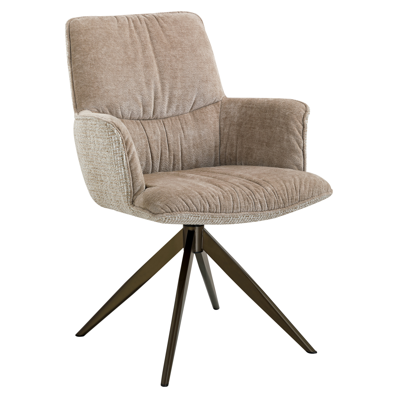 216781 - Dining chair Chase cream blockweave swivel