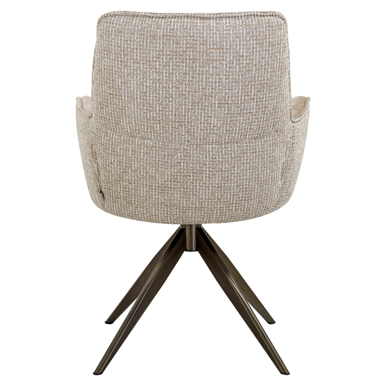 216781 - Dining chair Chase cream blockweave swivel