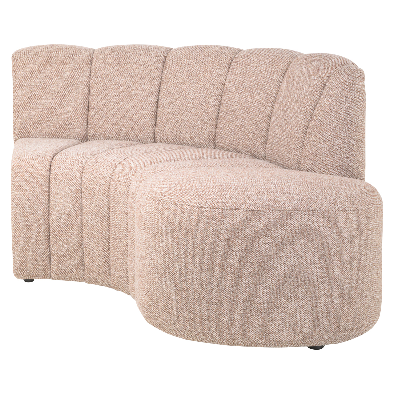 217118 - Dining bench Landmark cayenne cognac open end right round