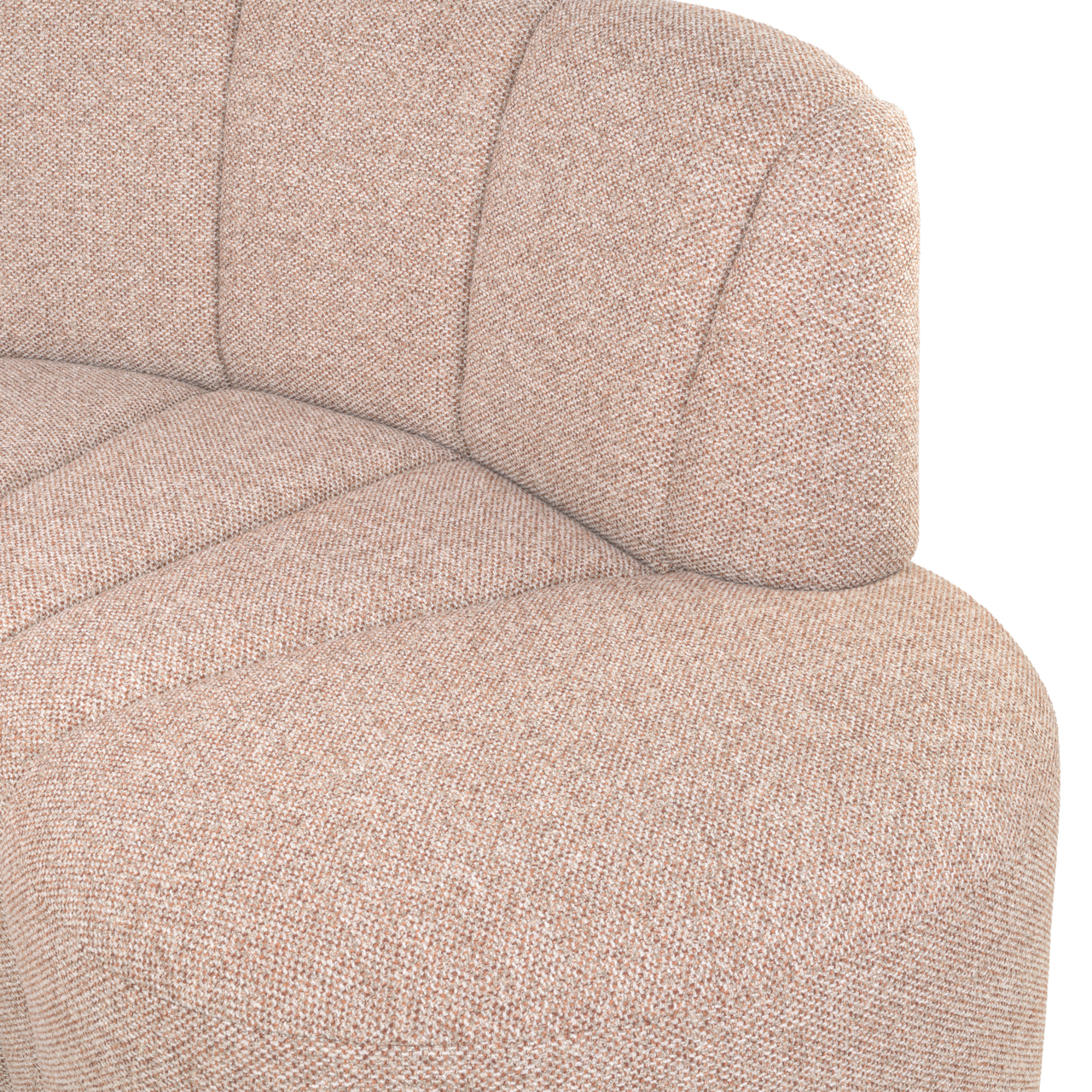 217118 - Dining bench Landmark cayenne cognac open end right round