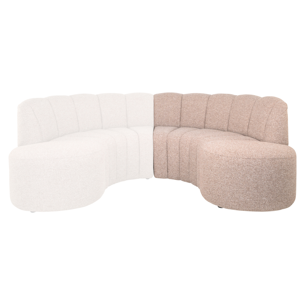 217118 - Dining bench Landmark cayenne cognac open end right round