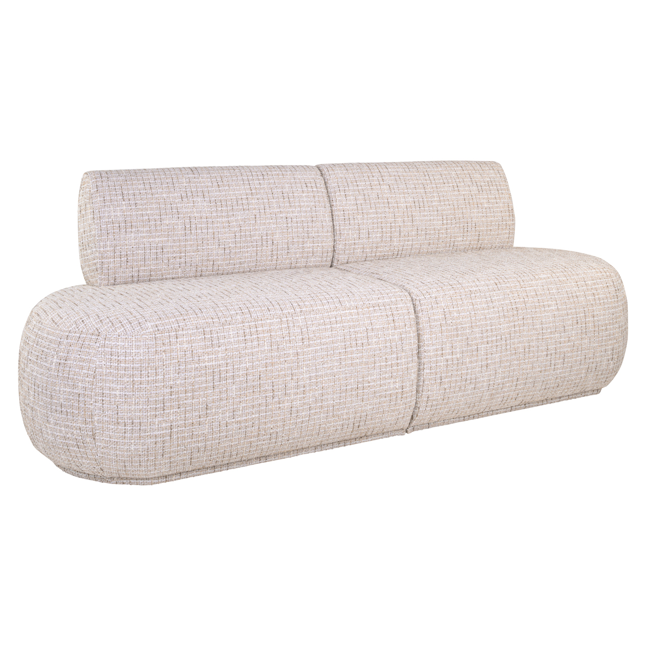 217125 - Dining bench Sorrobon trendy cream open end right straight