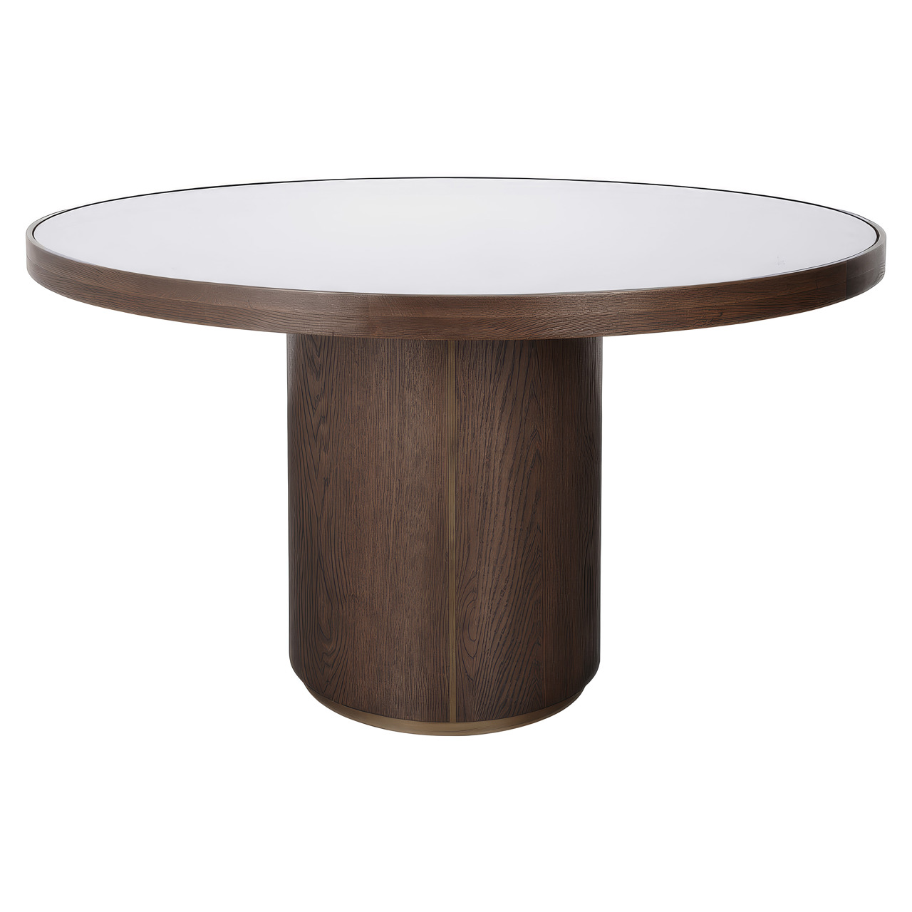 2207 - Dining table Willox beige 130Ø including glass