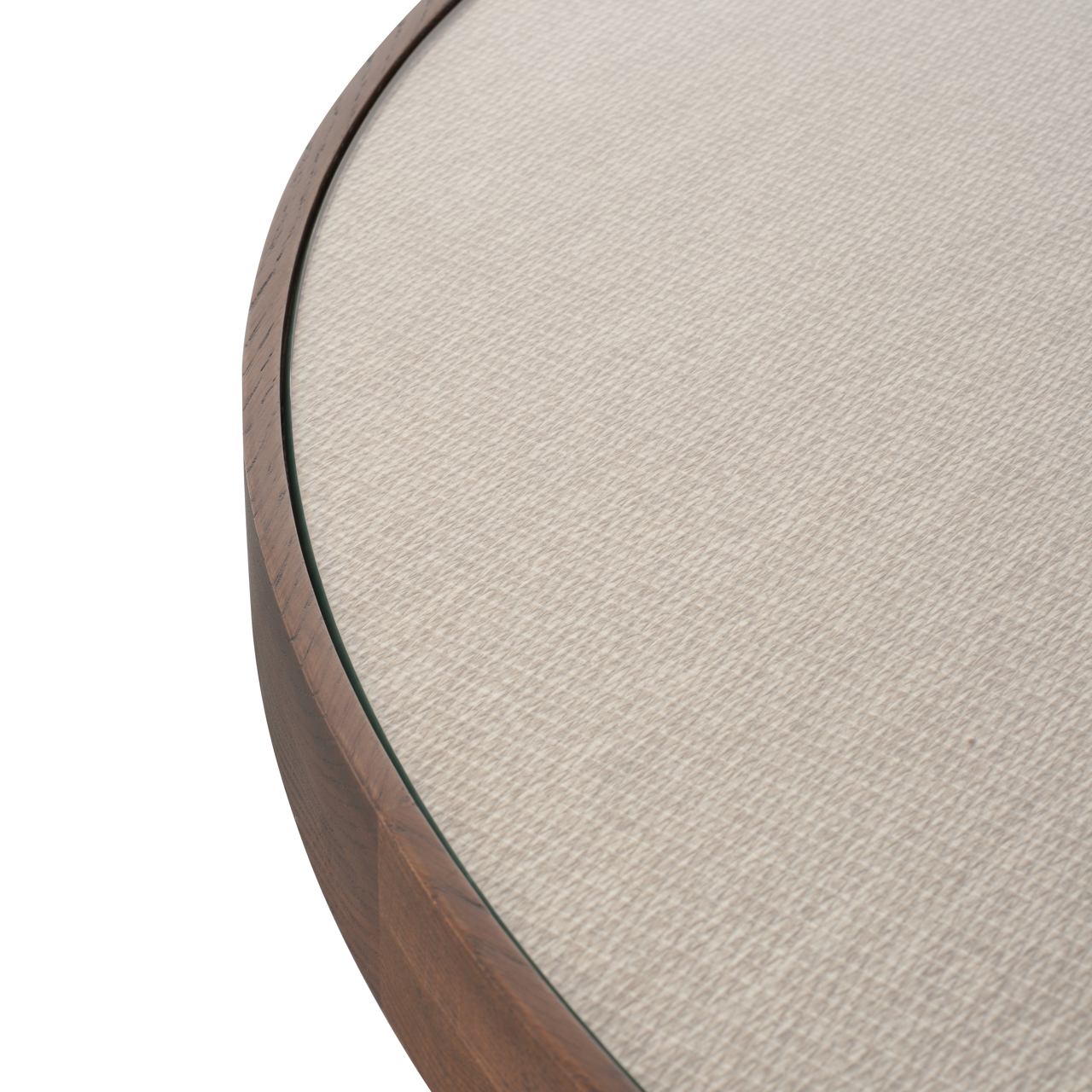 2207 - Dining table Willox beige 130Ø including glass