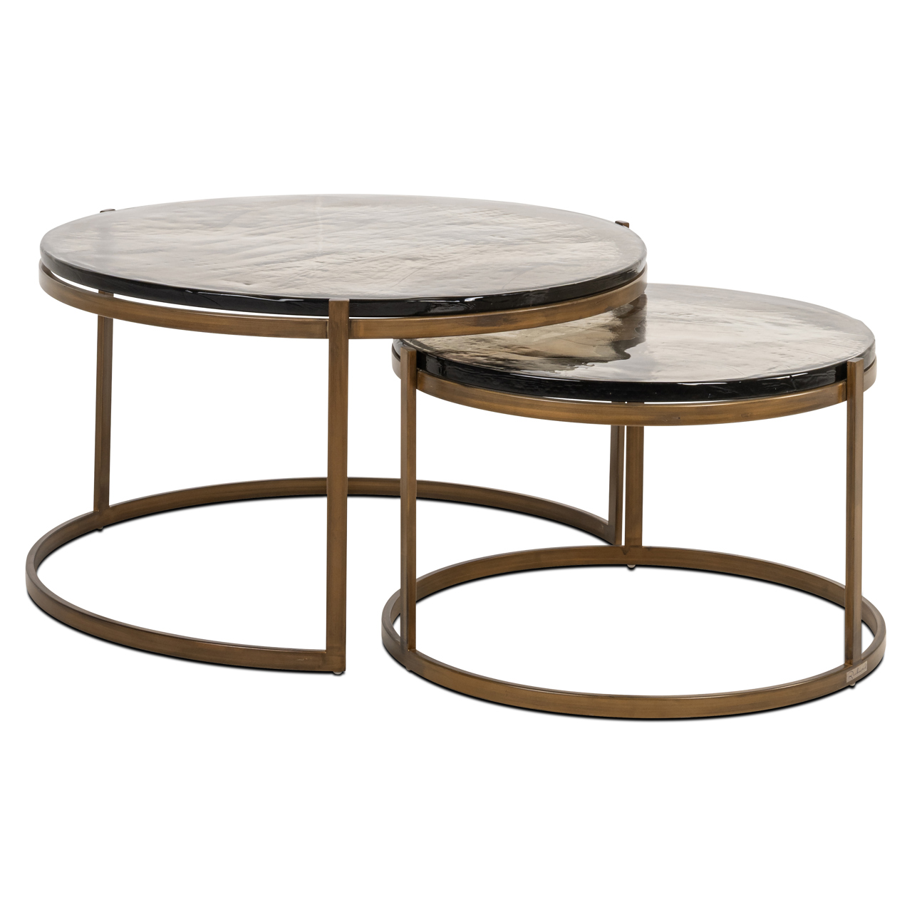 825314 - Coffee table Cleo gold (Set of 2)