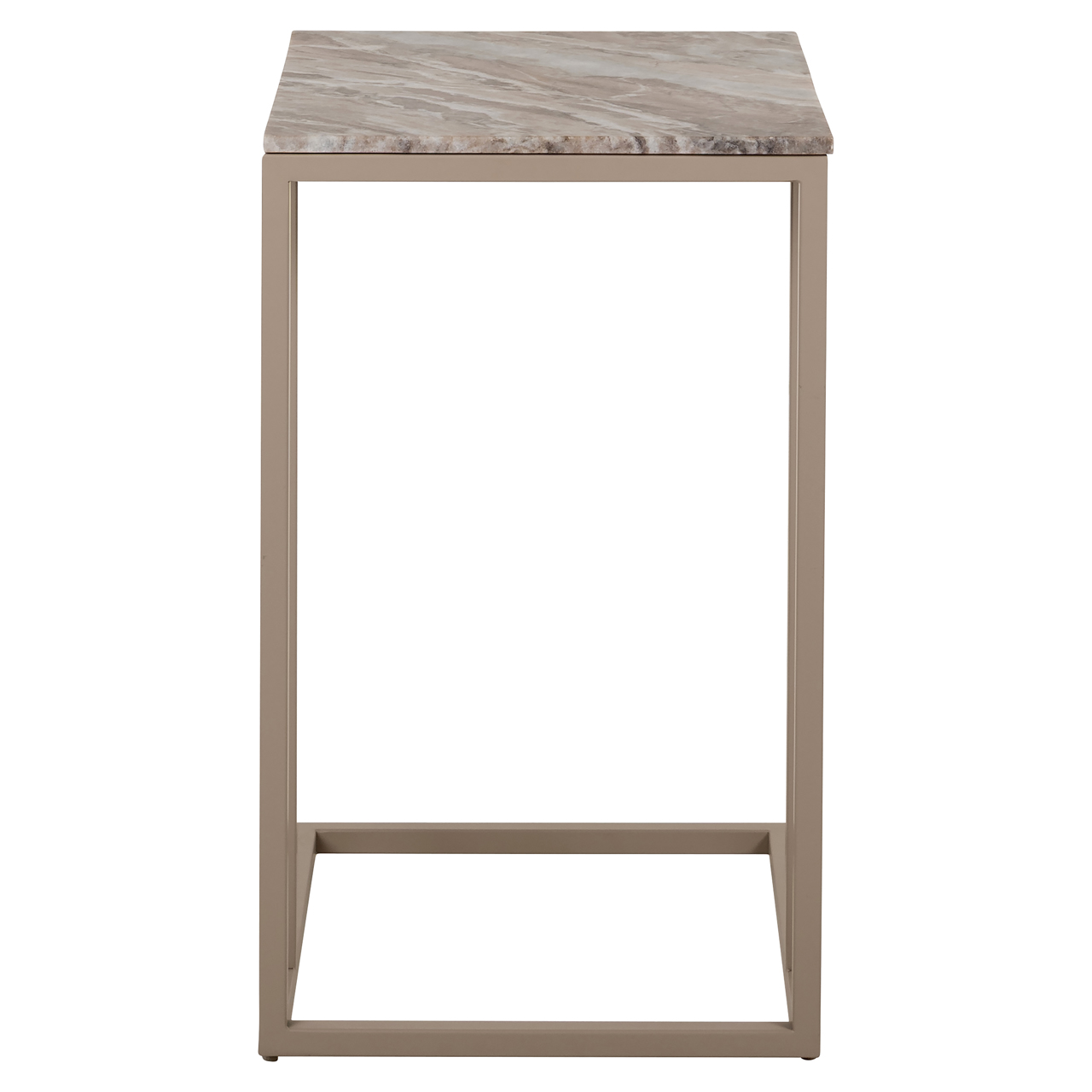 8582 - Sofa side table Fairfax clay