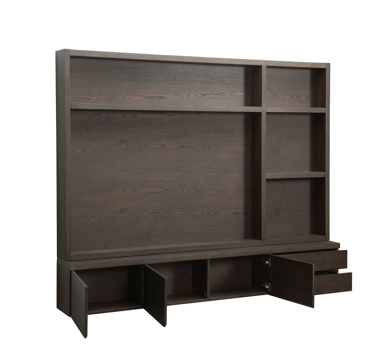 8758 - TV cabinet Lachance brown 3-doors 2-drawers