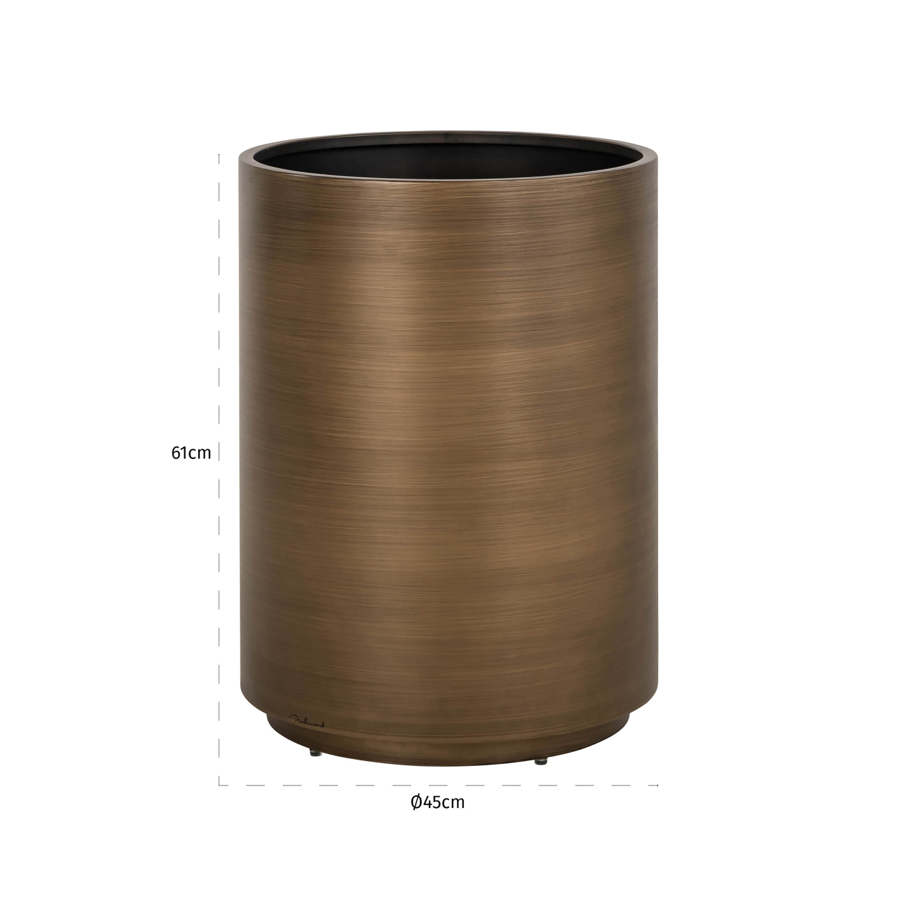 -FP-0012 - Planter Dira brushed gold 45Ø