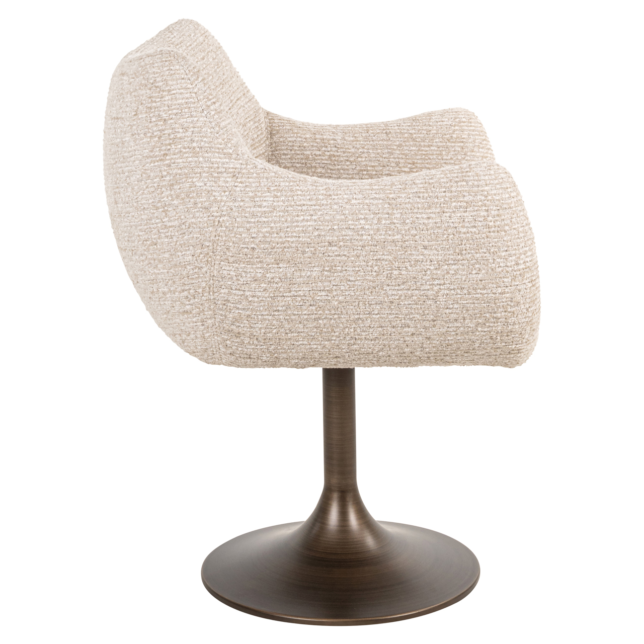 S4648 NATURAL LINEAR - Dining chair Aldo natural linear swivel
