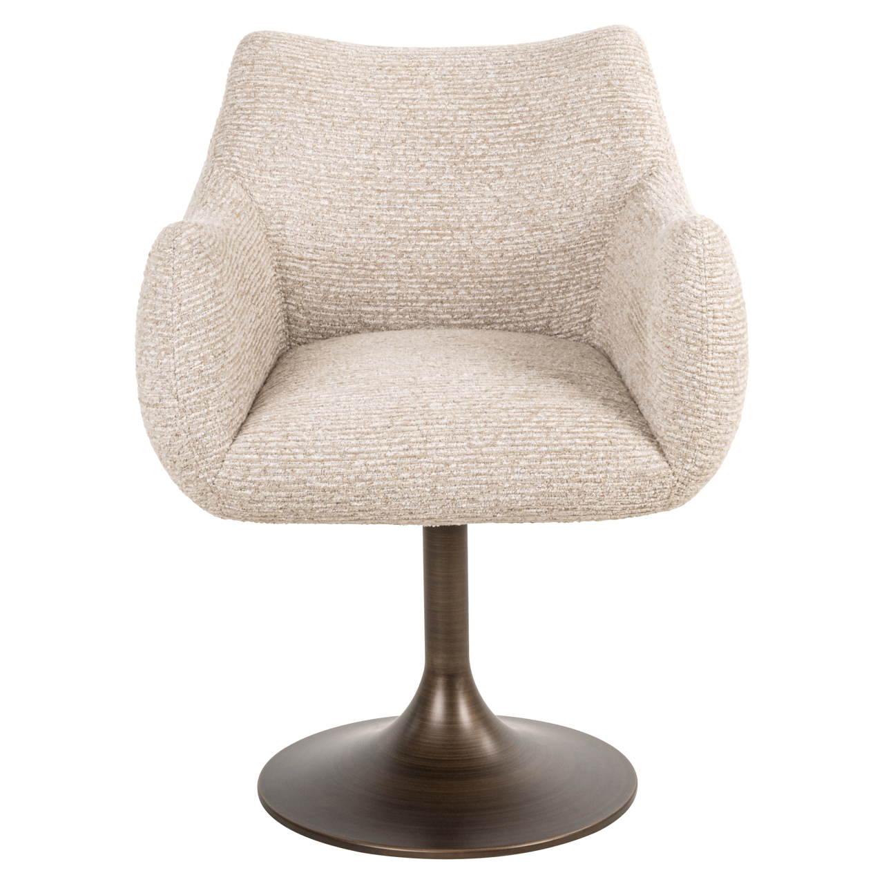 S4648 NATURAL LINEAR - Dining chair Aldo natural linear swivel
